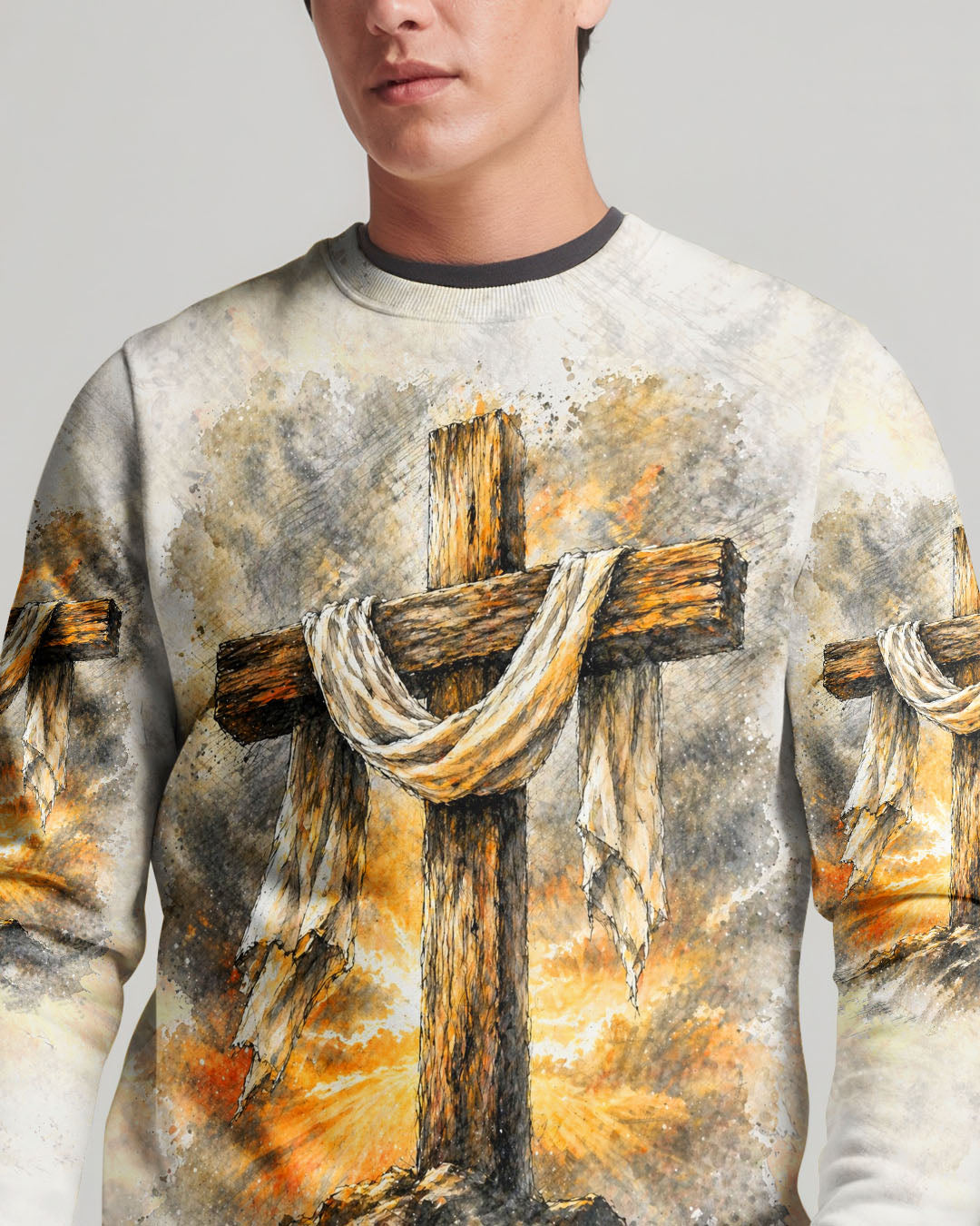 I Can Do All Things Through Christ Lion Cross Men's All Over Print  - Tltw2404264