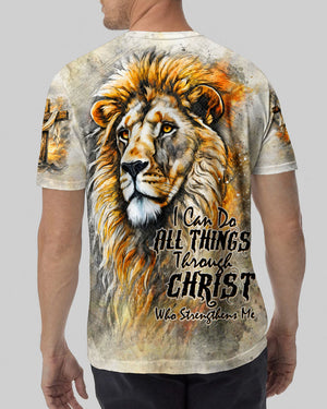I Can Do All Things Through Christ Lion Cross Men's All Over Print  - Tltw2404264