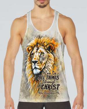 I Can Do All Things Through Christ Lion Cross Men's All Over Print  - Tltw2404264