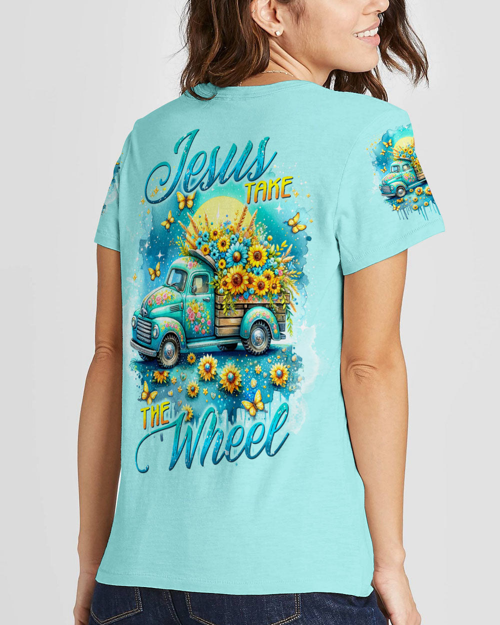 Jesus Take The Wheel Women's All Over Print Shirt - Tltw2604245