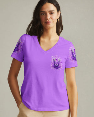 A Child Of God A Woman Of Faith Lion Women's All Over Print Shirt   - Tltw2701263