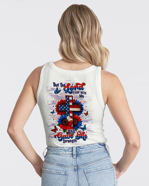 Lord Stood With Me Sunflower Cross Women's All Over Print Shirt - Tltw2705252