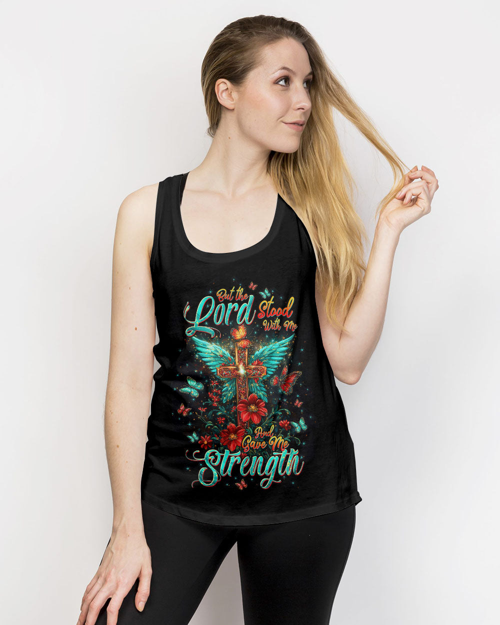 Lord Stood With Me Cross Wings Women's All Over Print Shirt - Tltw2709245
