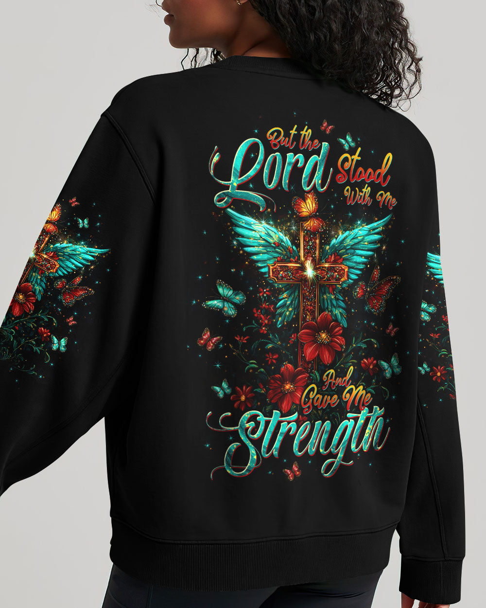 Lord Stood With Me Cross Wings Women's All Over Print Shirt - Tltw2709245