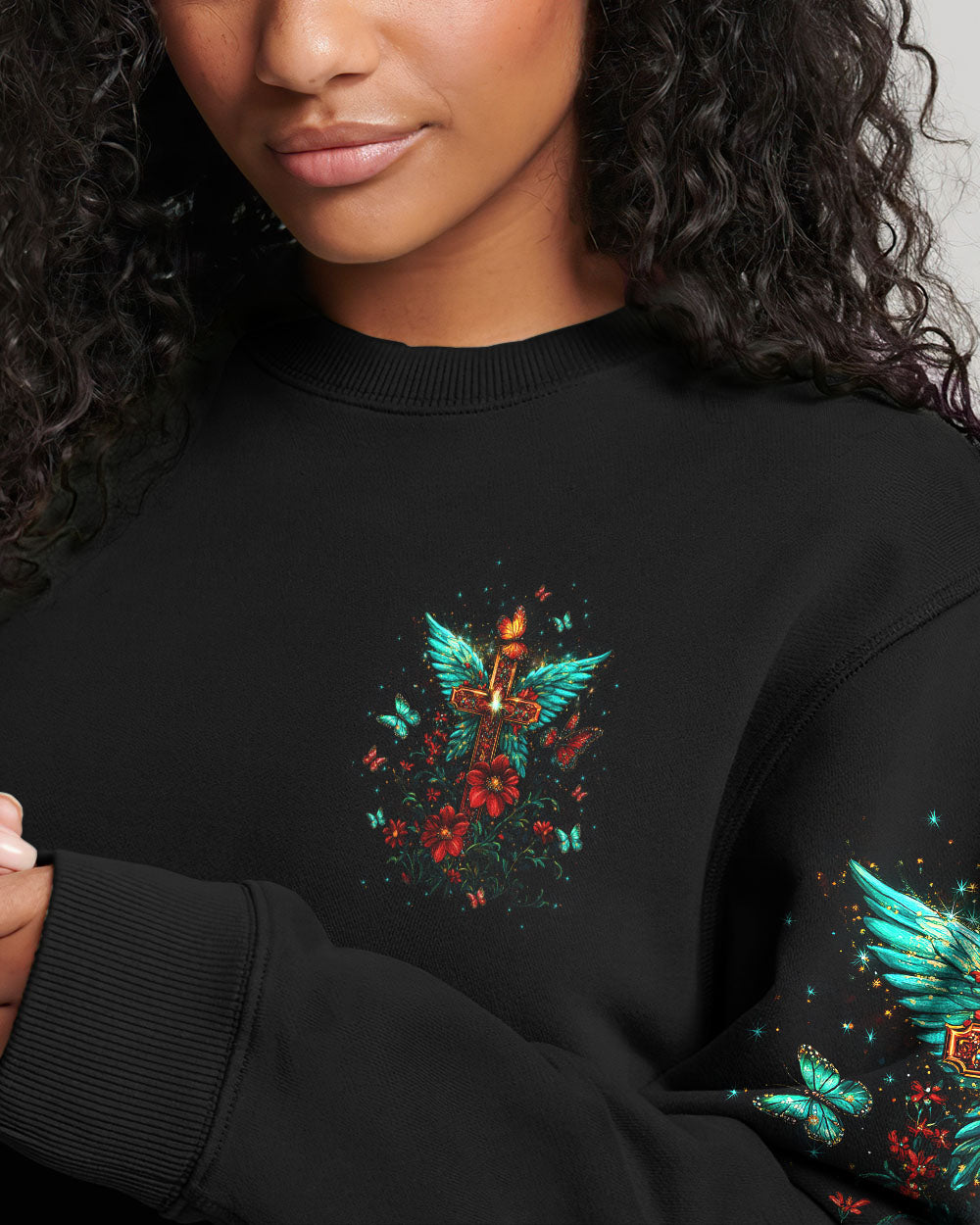 Lord Stood With Me Cross Wings Women's All Over Print Shirt - Tltw2709245