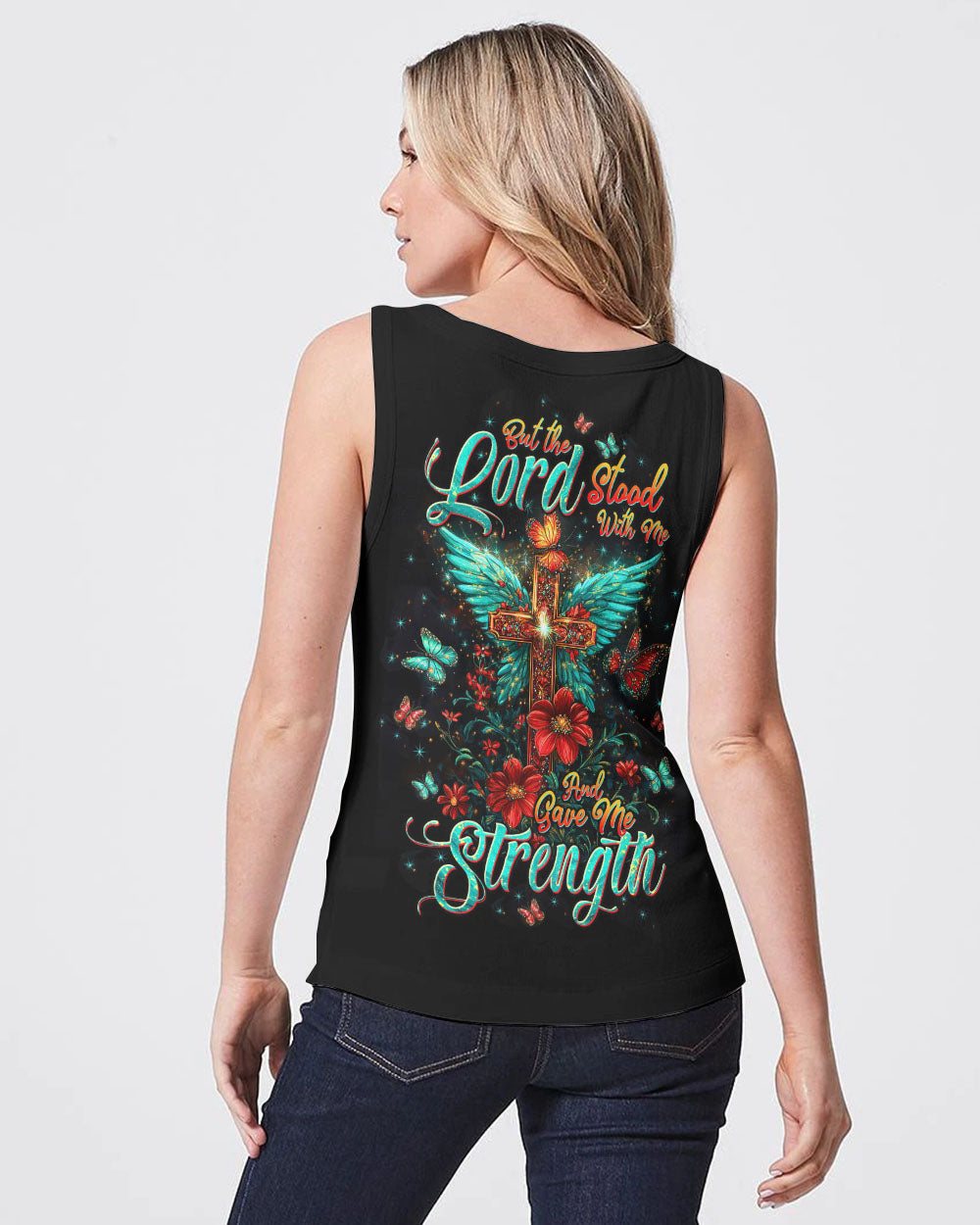 Lord Stood With Me Cross Wings Women's All Over Print Shirt - Tltw2709245