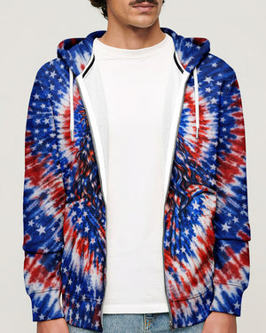 Jesus Halo Of Faith Red White & Blue Swirl Men's All Over Print Shirt  - Tltw2803261