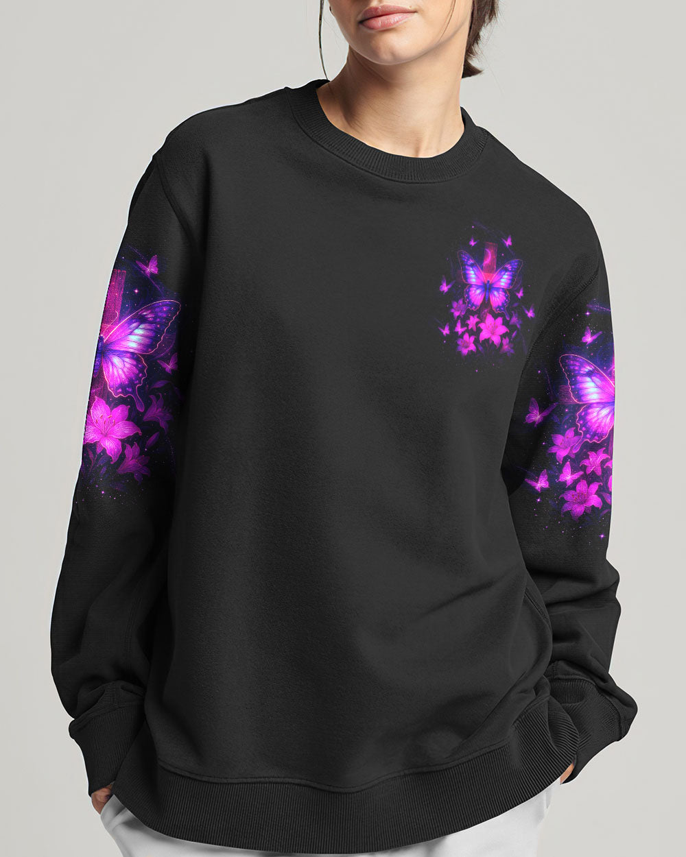 When Butterflies Appear Angels Are Near Women's All Over Print Shirt  - Tltw3006252