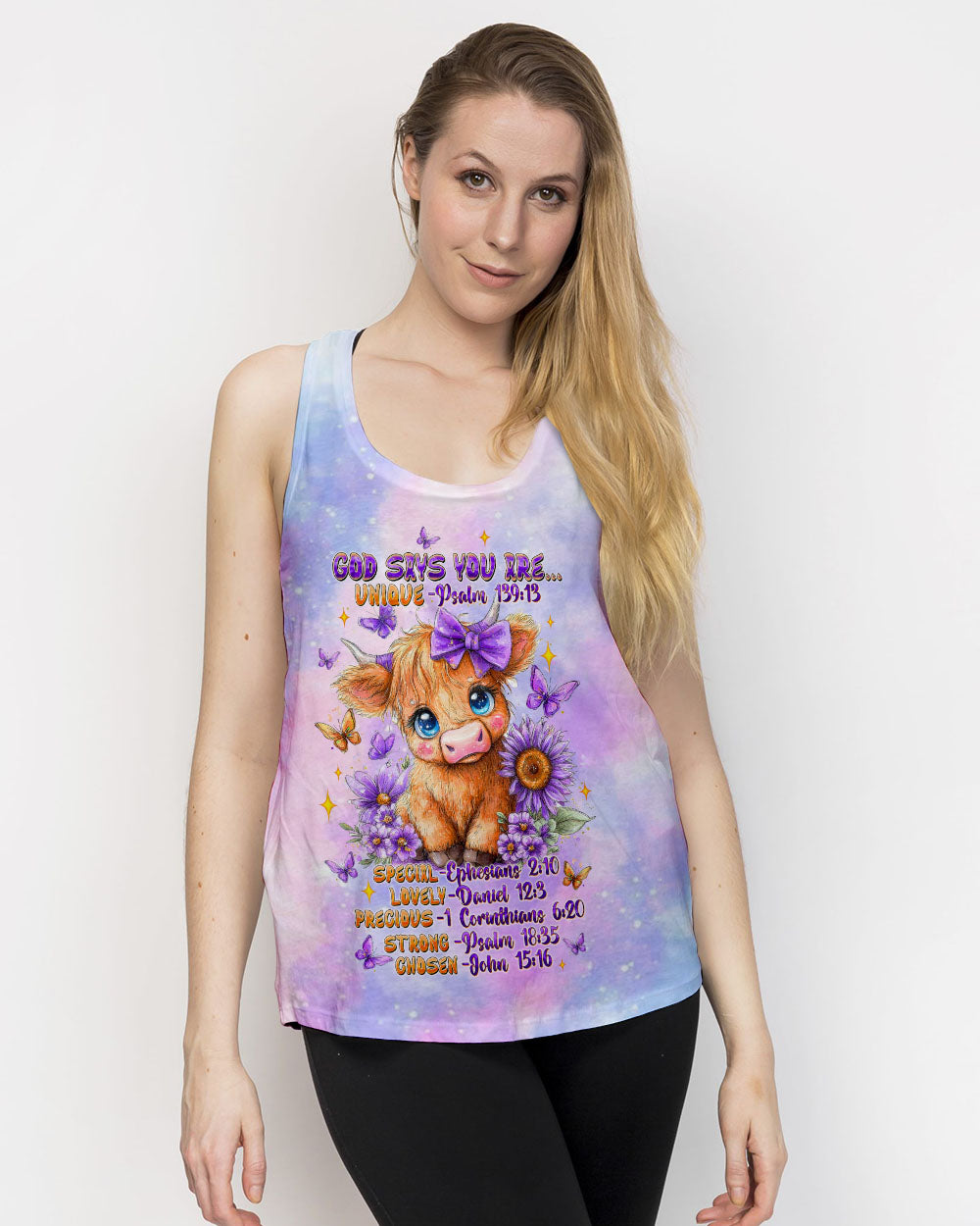 God Says You Are Cow Women's All Over Print Shirt   - Tltw3007253
