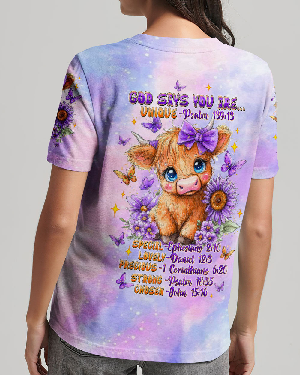 God Says You Are Cow Women's All Over Print Shirt   - Tltw3007253