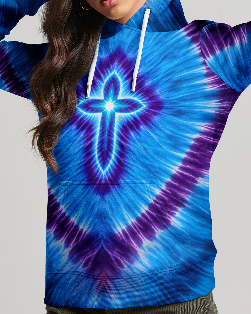 Cross Tie Dye Women's All Over Print Shirt - Tltw3112252