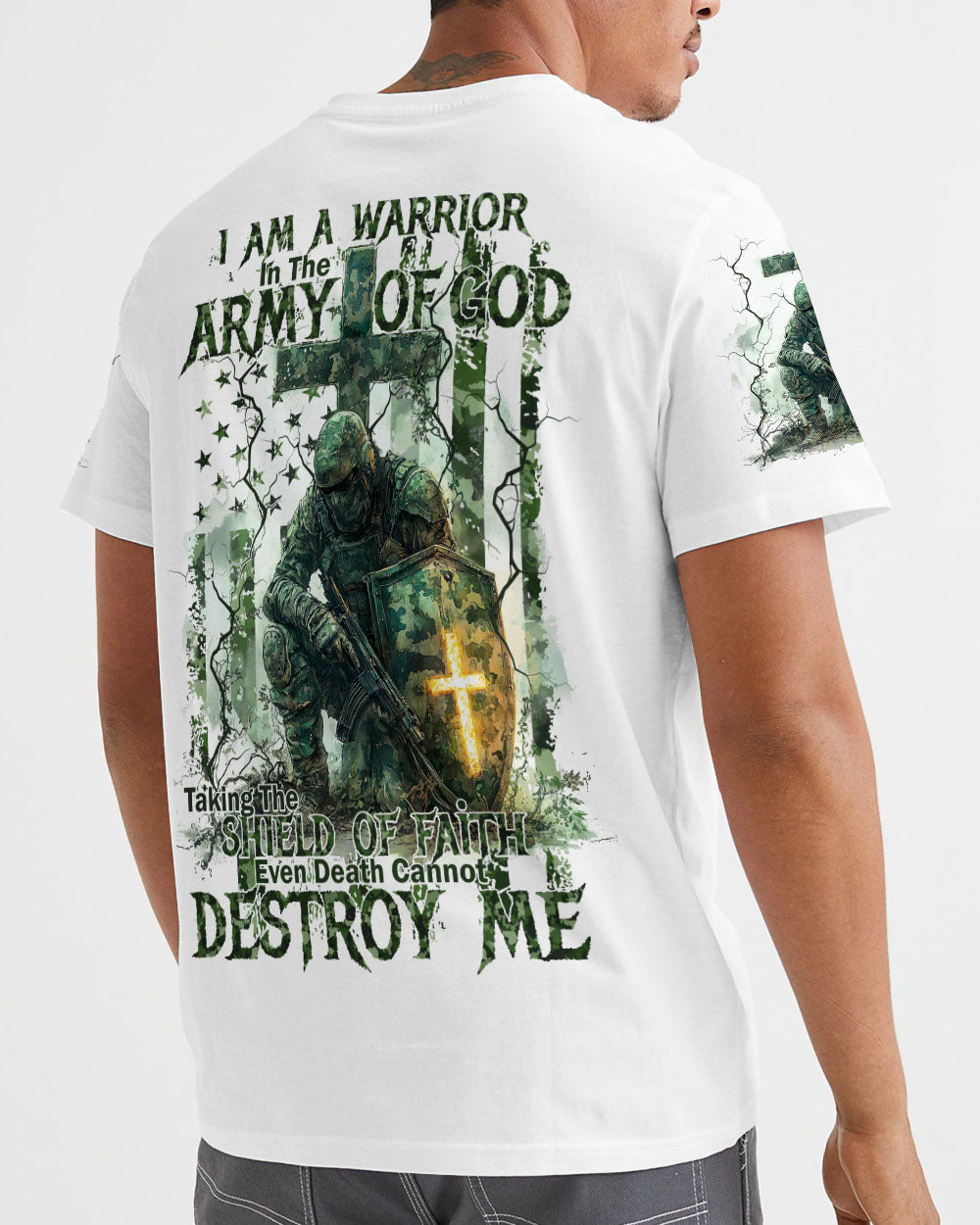 I Am A Warrior In The Army Of God Men's All Over Print Shirt - Ty0212243