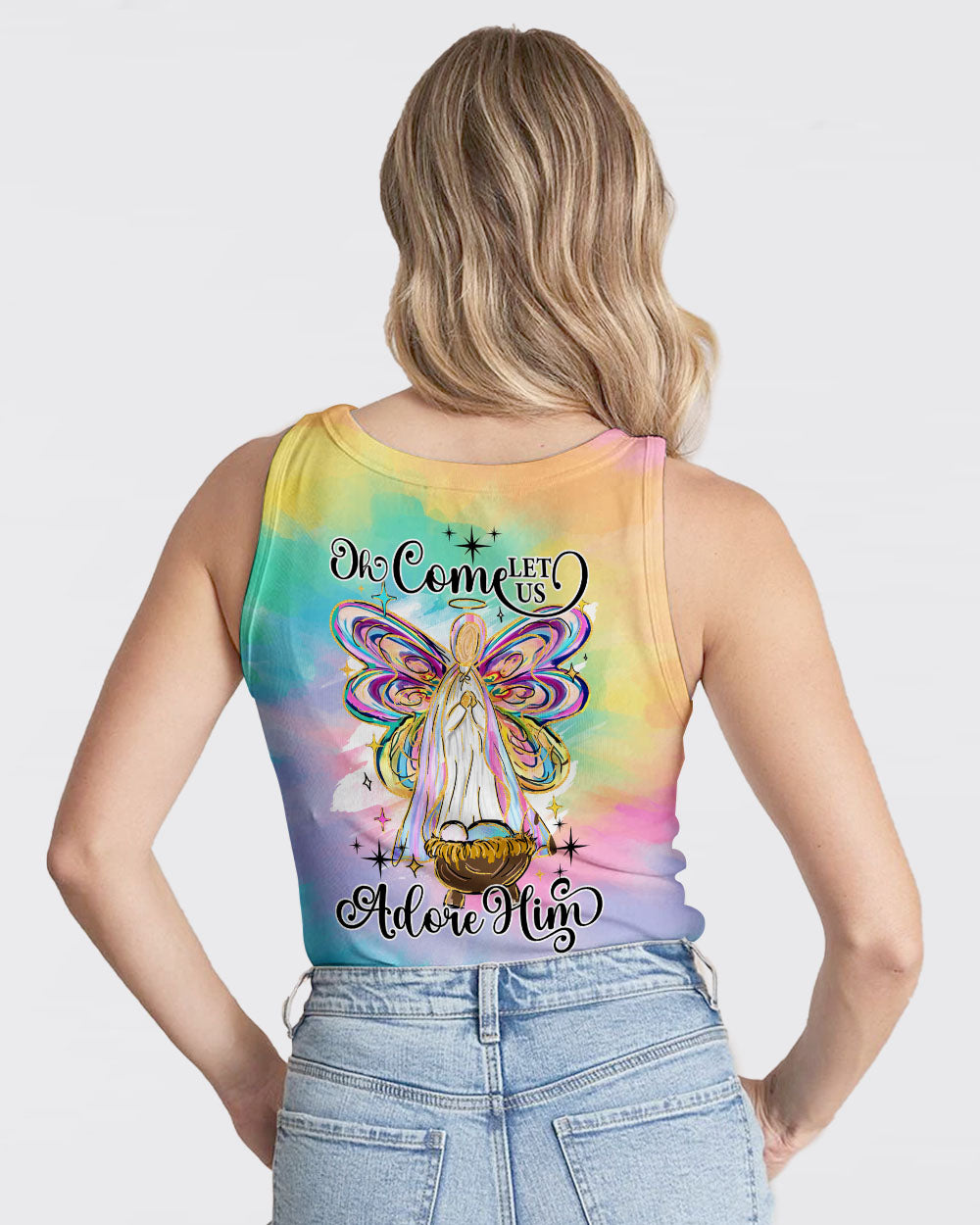 Oh Come Let Us Adore Him Women's All Over Print Shirt - Ty1511243