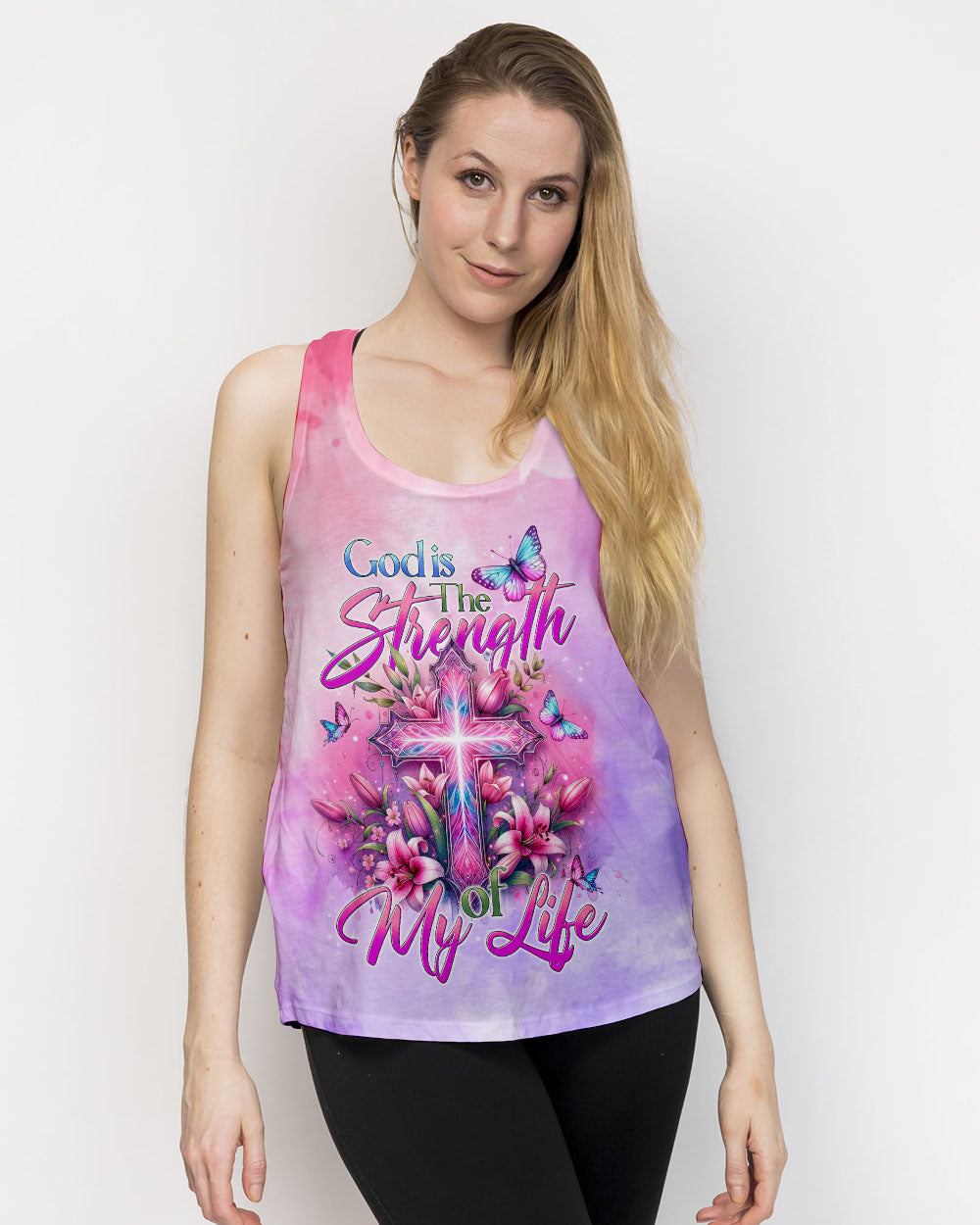 God Is The Strength Of My Life Women's All Over Print Shirt - Tyhi1106242