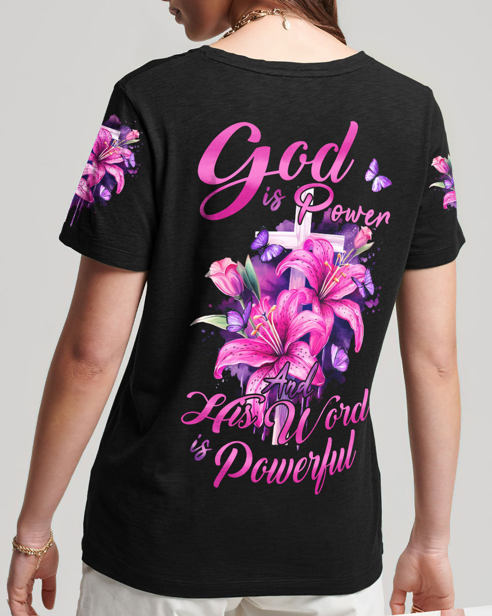 God Is Power Women's All Over Print Shirt - Tyhi1603241