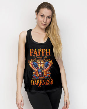 Faith Is Seeing Light With Your Heart Women's All Over Print Shirt - Tyhi1806242