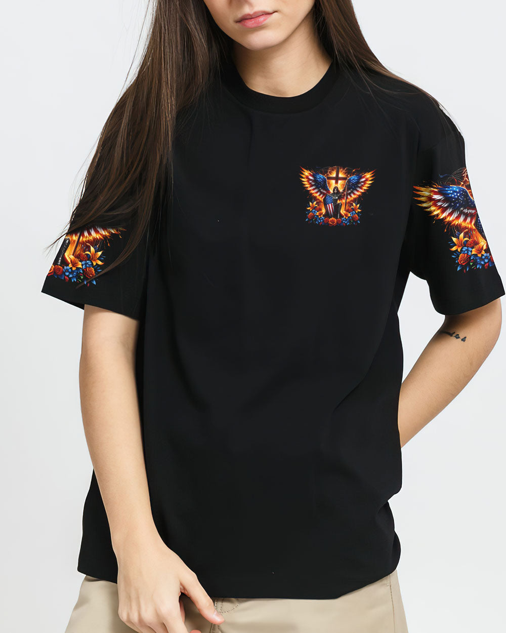 Faith Is Seeing Light With Your Heart Women's All Over Print Shirt - Tyhi1806242