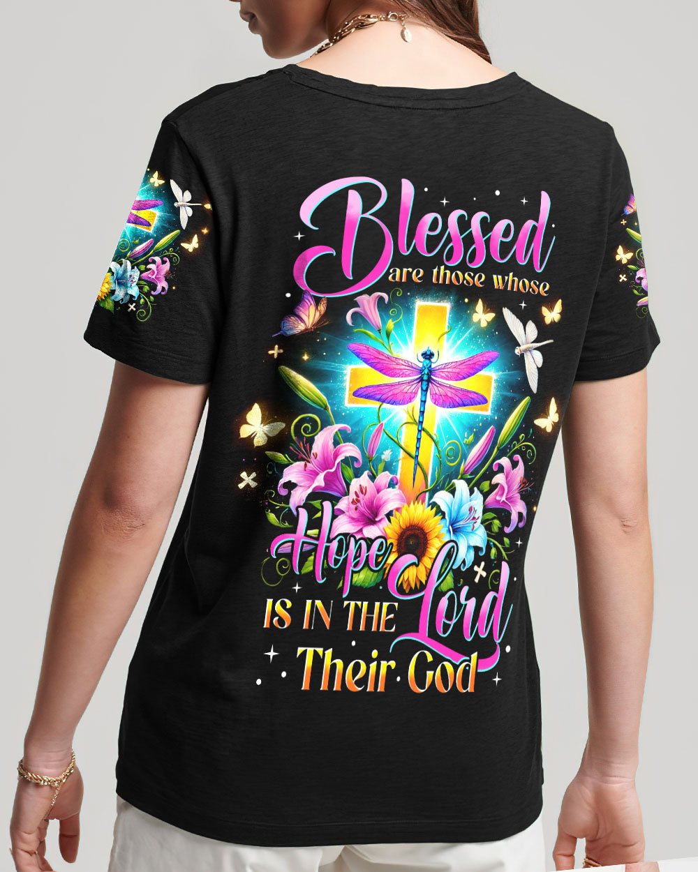 Blessed Are Those Whose Hope Is In The Lord Their God Women's All Over Print Shirt - Tyhi2307243