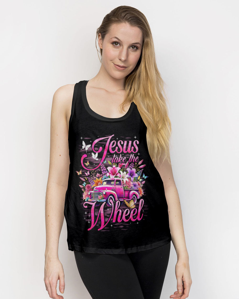 Jesus Take The Wheel Women's All Over Print Shirt - Tyhi2407241