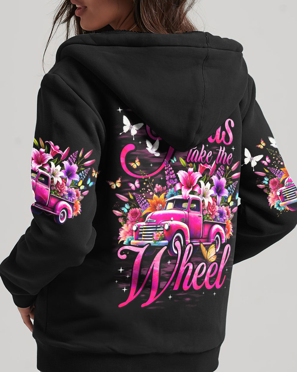 Jesus Take The Wheel Women's All Over Print Shirt - Tyhi2407241