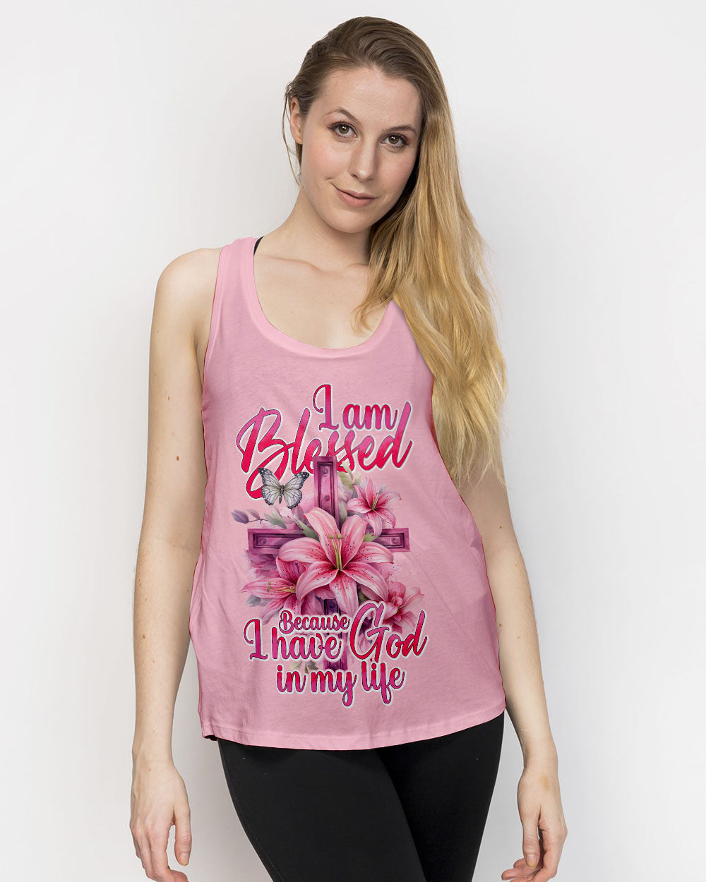 I Am Blessed Because I Have God In My Life Women's All Over Print Shirt - Tyhi2504242