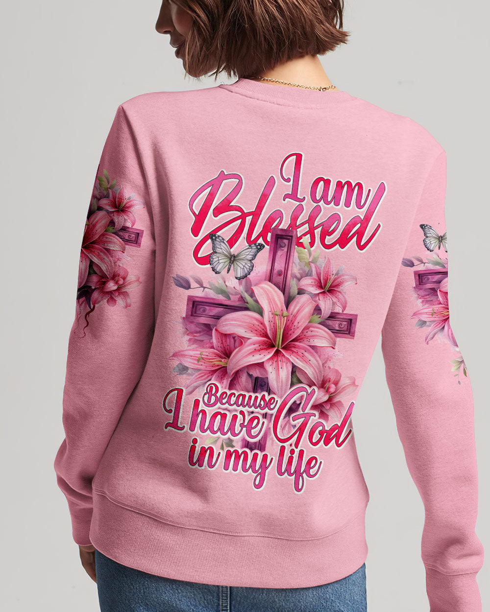 I Am Blessed Because I Have God In My Life Women's All Over Print Shirt - Tyhi2504242