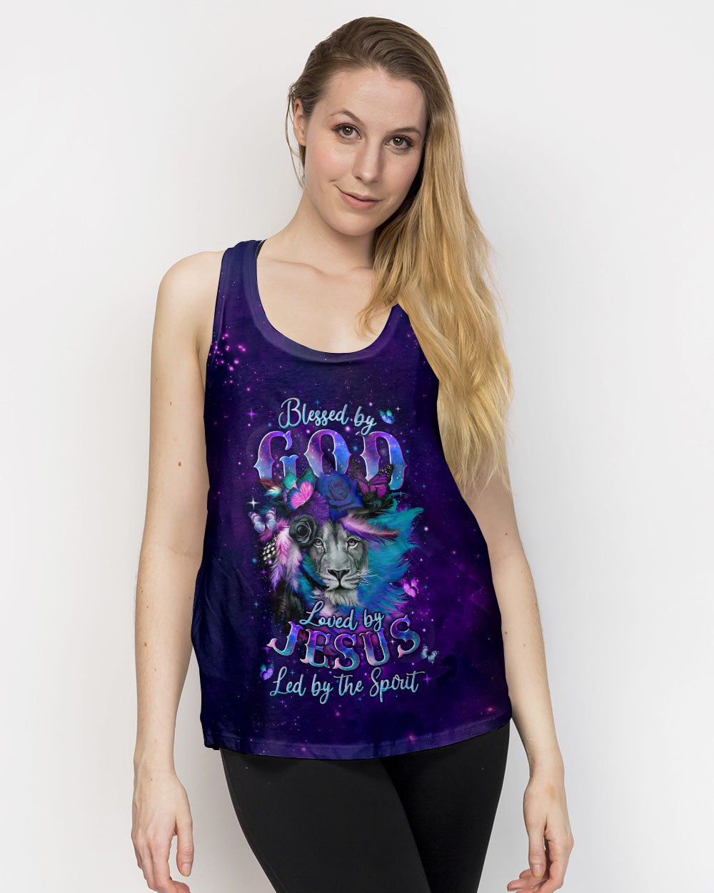 Blessed By God Lion Women's All Over Print Shirt - Tyln0403262