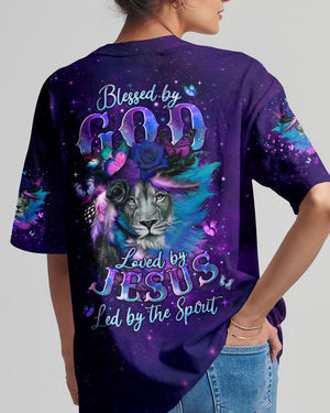 Blessed By God Lion Women's All Over Print Shirt - Tyln0403262