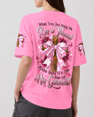 The Hem Of His Garment Breast Cancer Awareness Women's All Over Print Shirt - Tyln0707261