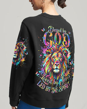 Blessed By God Lion Women's All Over Print Shirt - Tyln0907261