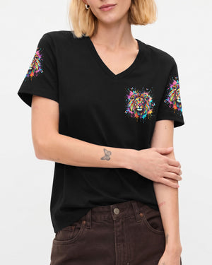 Blessed By God Lion Women's All Over Print Shirt - Tyln0907261