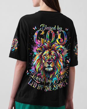 Blessed By God Lion Women's All Over Print Shirt - Tyln0907261