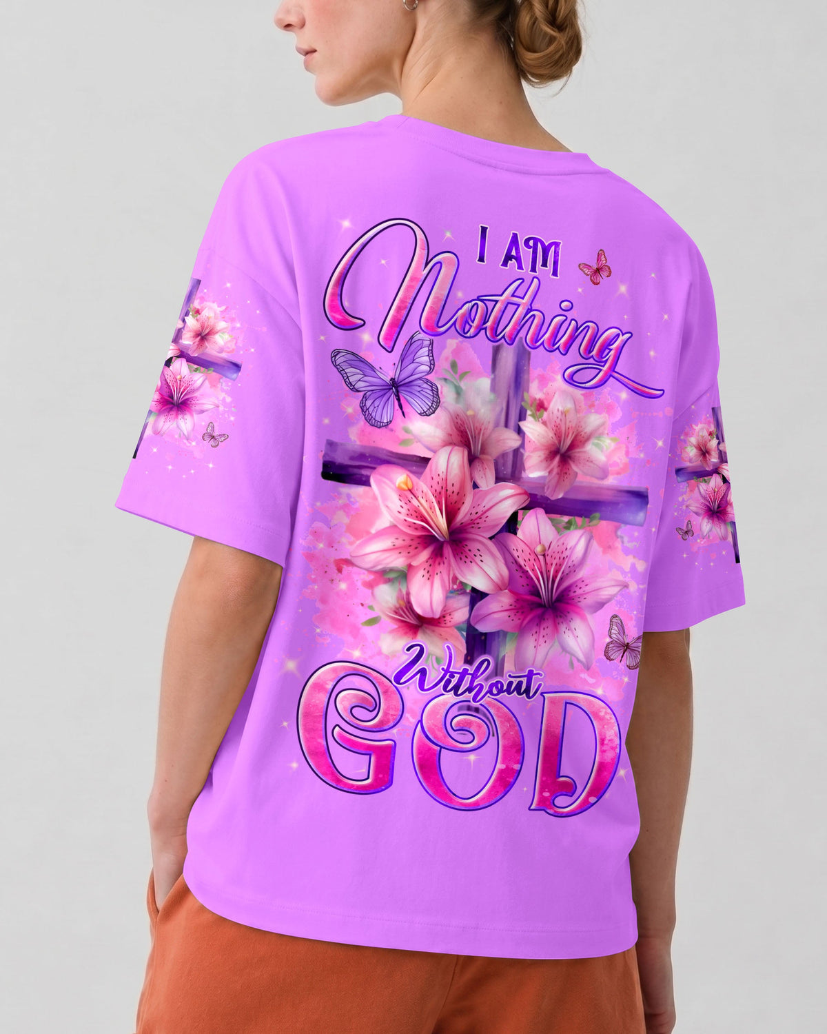 I Am Nothing Without God Women's All Over Print Shirt - Tyln2007261