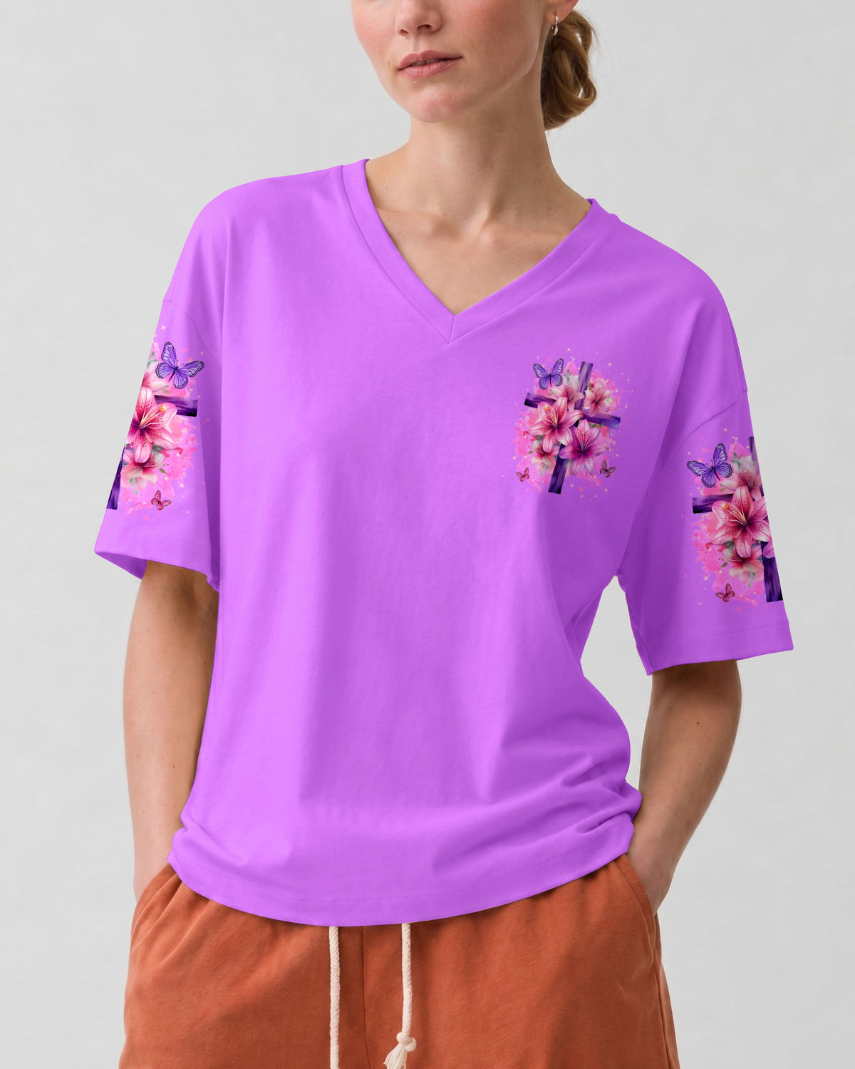 I Am Nothing Without God Women's All Over Print Shirt - Tyln2007261