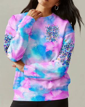 With God All Things Are Possible Cross Butterflies Women's All Over Print Shirt - Tyln2406263