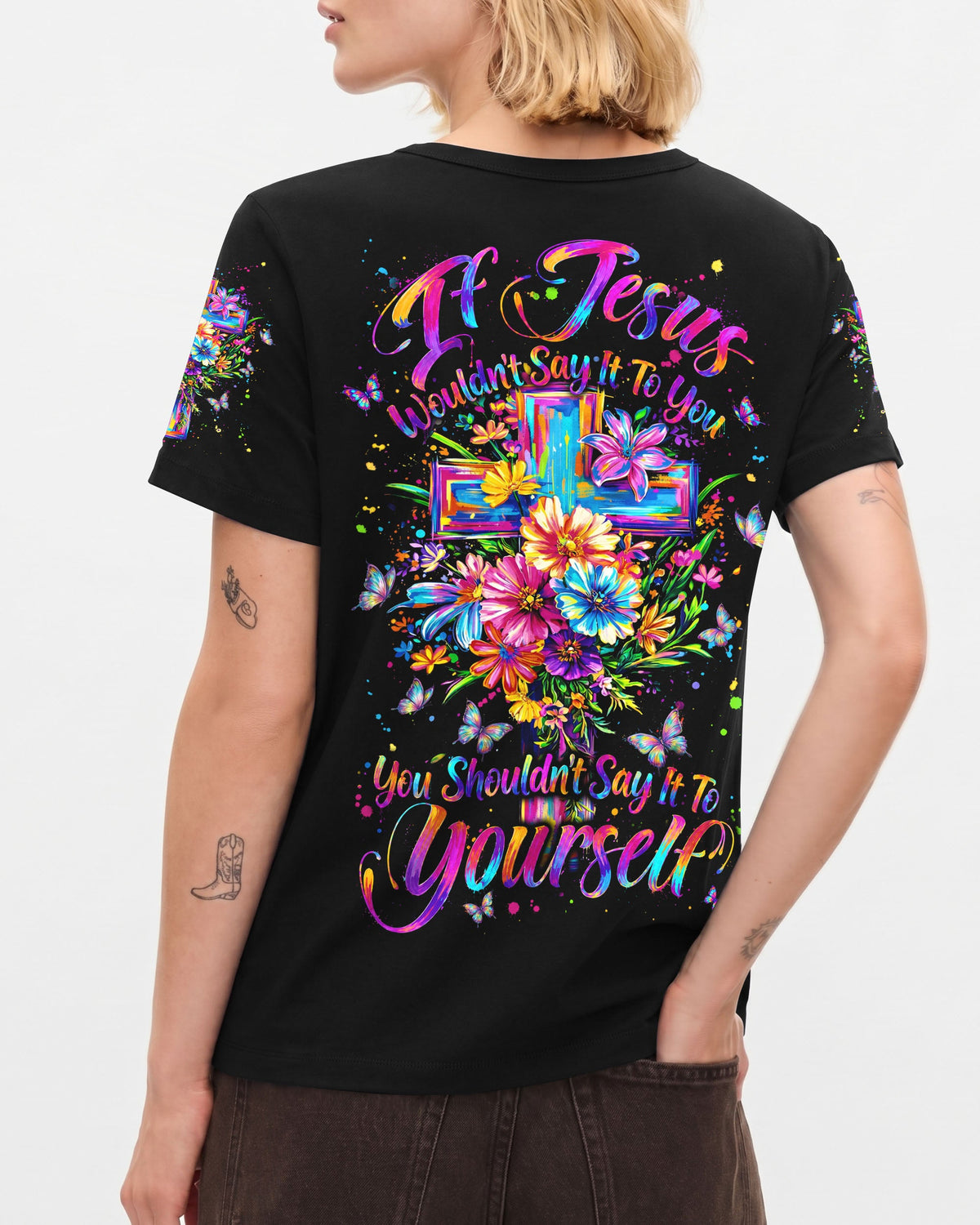 If Jesus Wouldn't Say It To You Women's All Over Print Shirt - Tyln3107264