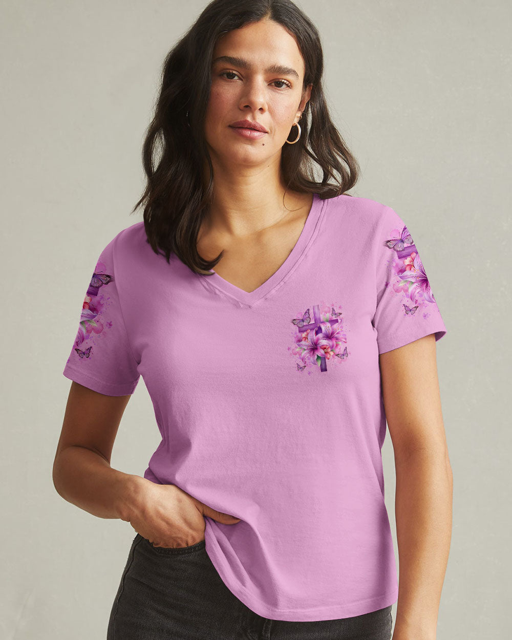 For His Glory Women's All Over Print Shirt - Tylt1111243