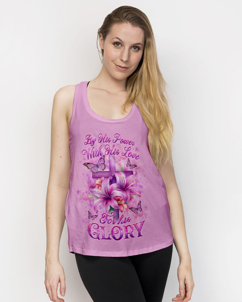For His Glory Women's All Over Print Shirt - Tylt1111243