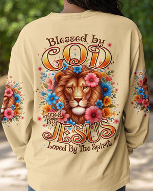 Blessed By God Lion Women's All Over Print Shirt - Typq0403261