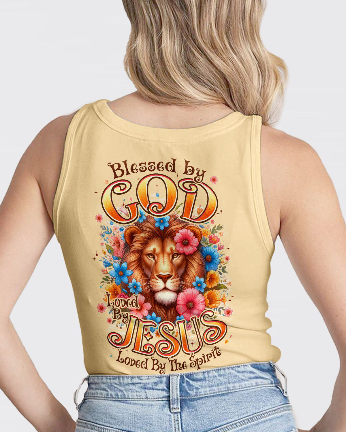 Blessed By God Lion Women's All Over Print Shirt - Typq0403261