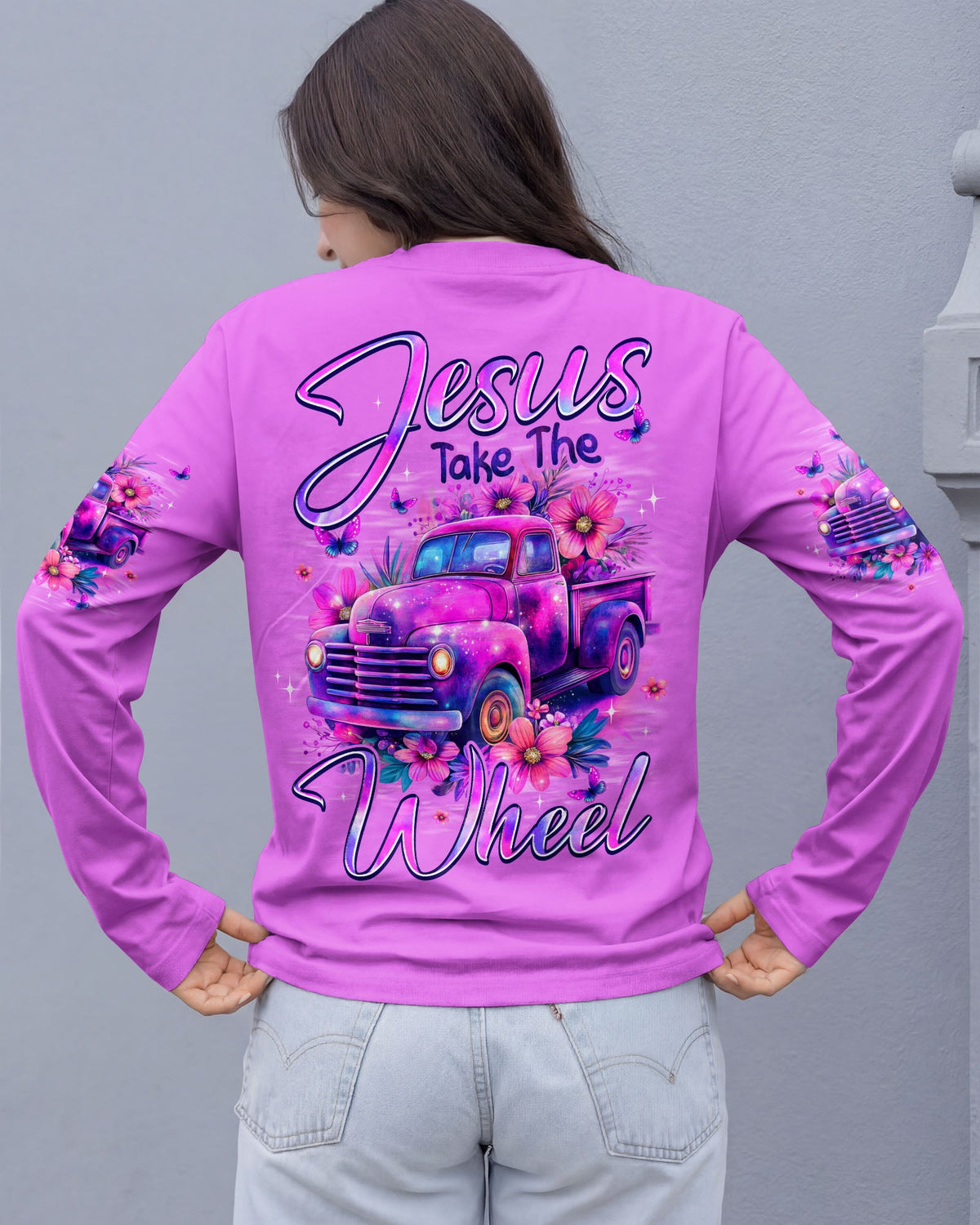 Jesus Take The Wheel Women's All Over Print Shirt - Typq1103263