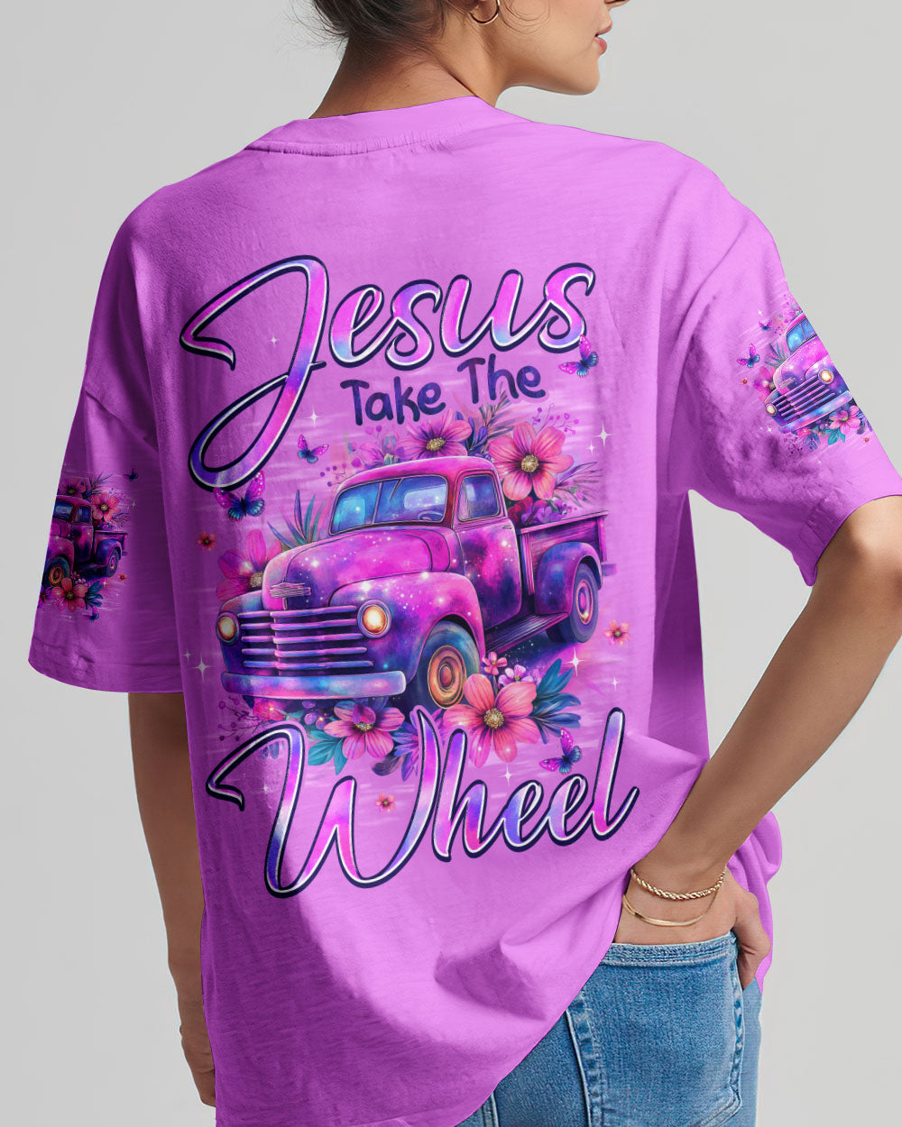 Jesus Take The Wheel Women's All Over Print Shirt - Typq1103263