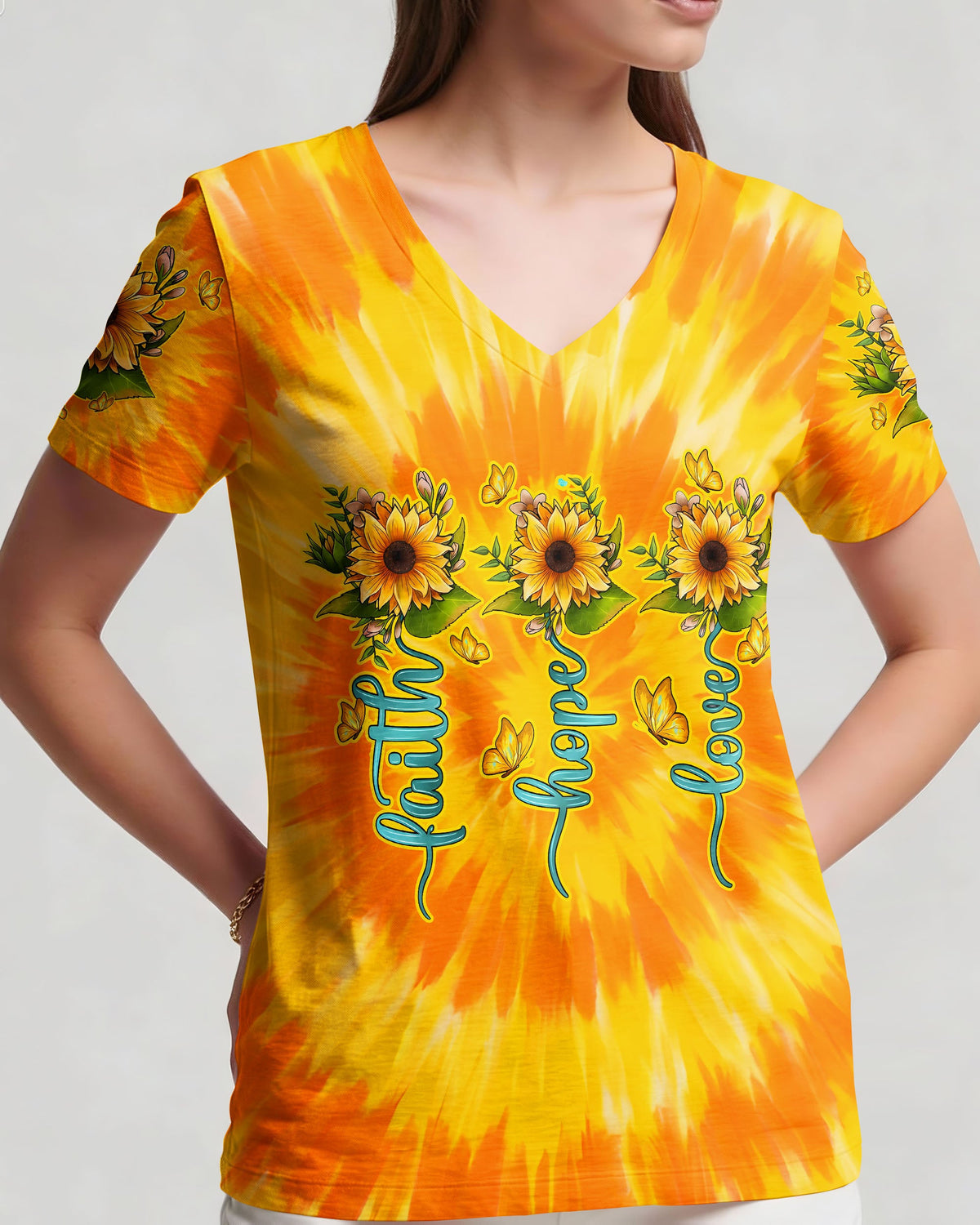 Faith Hope Love Women's All Over Print Shirt - Typq1105262