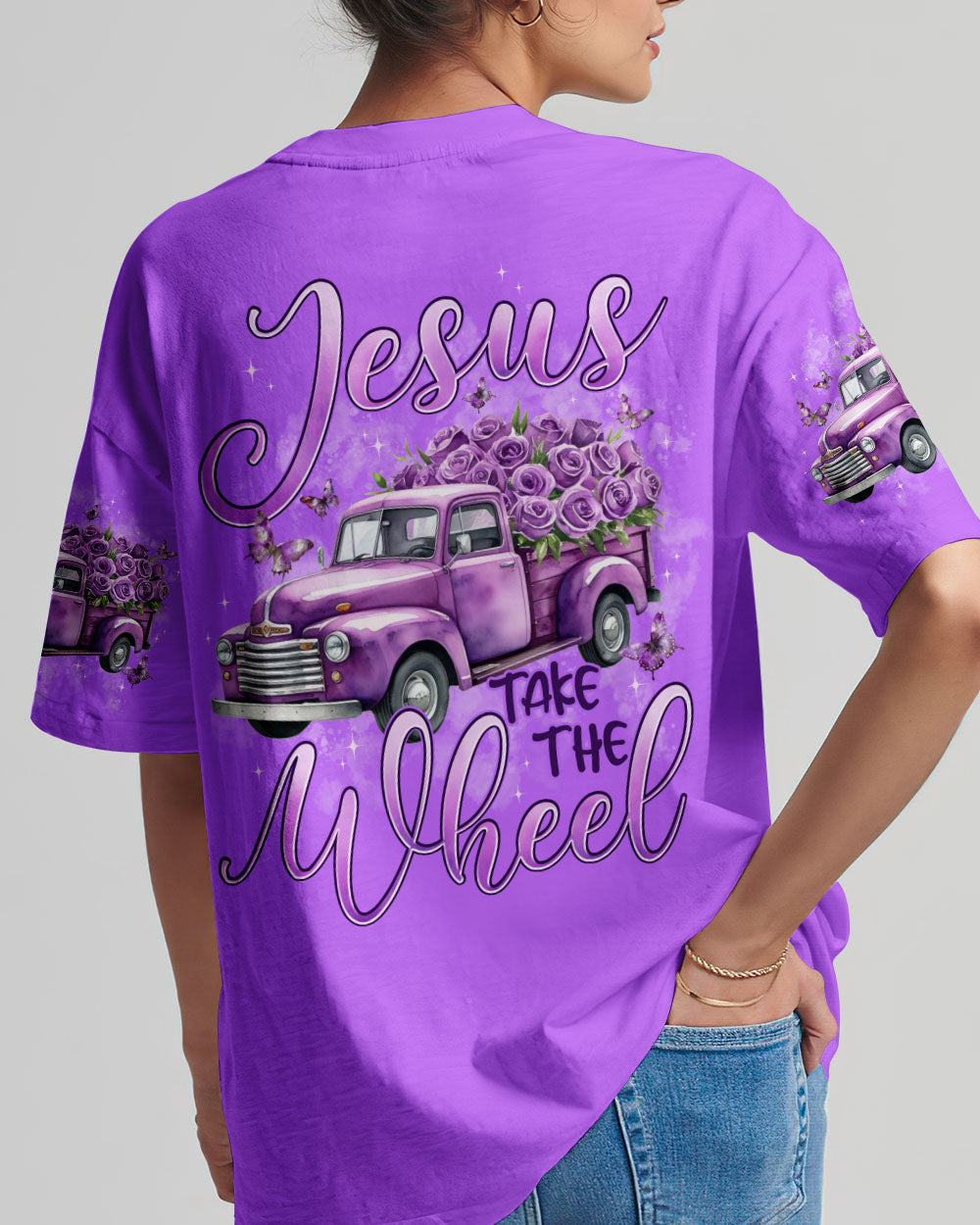Jesus Take The Wheel Women's All Over Print Shirt - Typq1512252