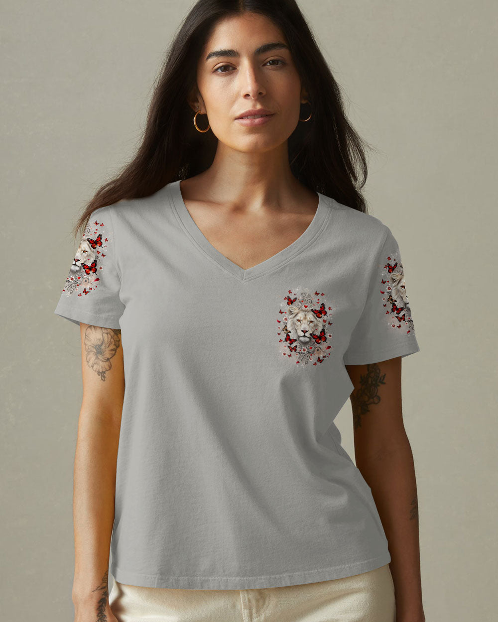 Blessed By God Lion Women's All Over Print Shirt - Tyqy1901261