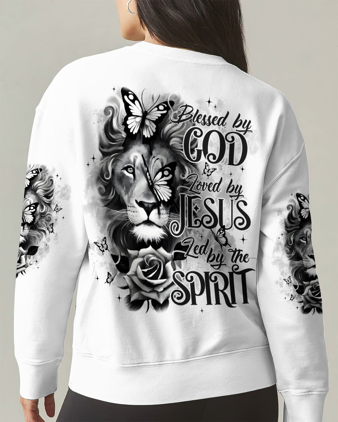 Blessed By God Lion Women's All Over Print Shirt - Typq1701262