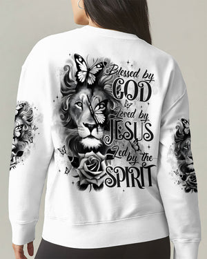 Blessed By God Lion Women's All Over Print Shirt - Typq1701262