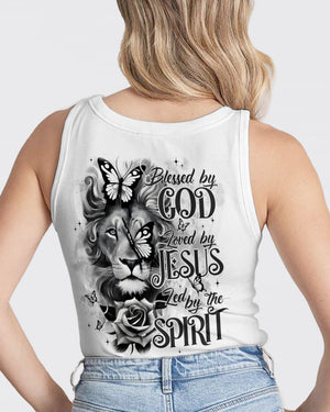 Blessed By God Lion Women's All Over Print Shirt - Typq1701262