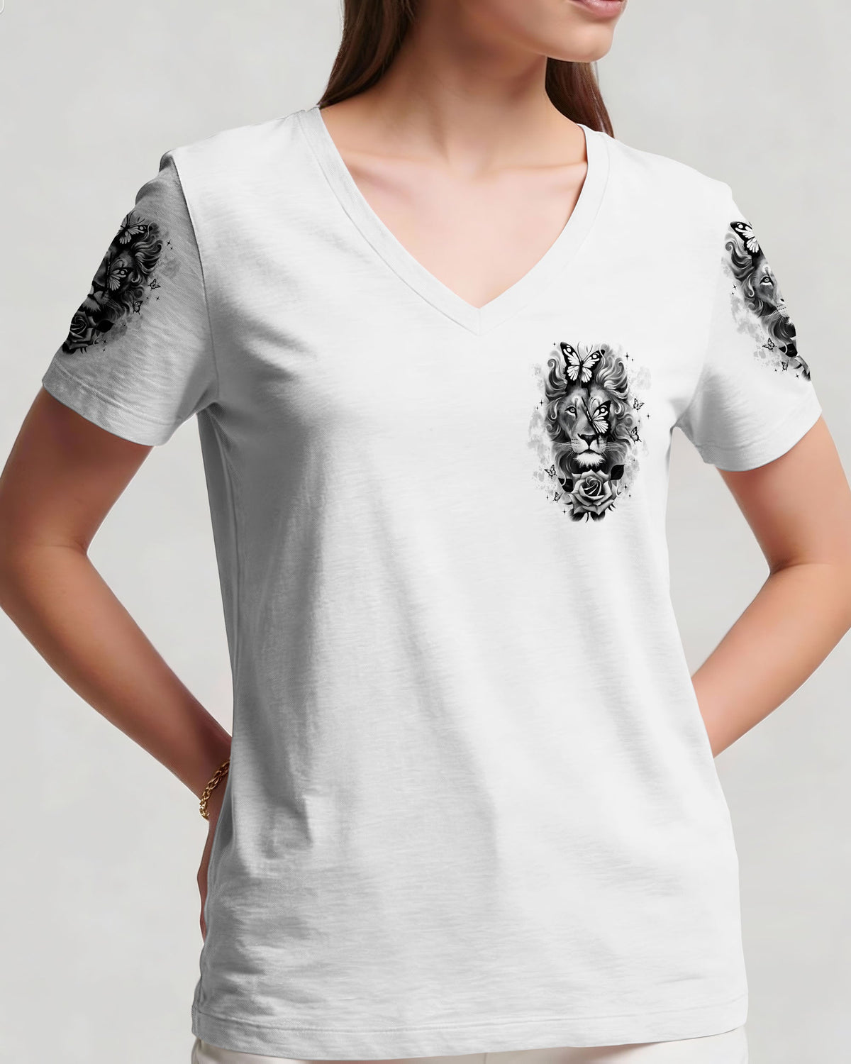 Blessed By God Lion Women's All Over Print Shirt - Typq1701262