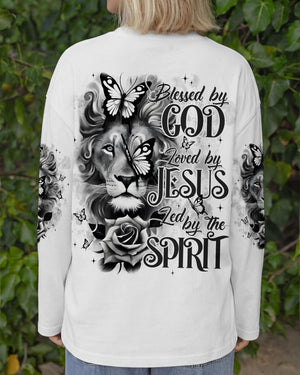Blessed By God Lion Women's All Over Print Shirt - Typq1701262